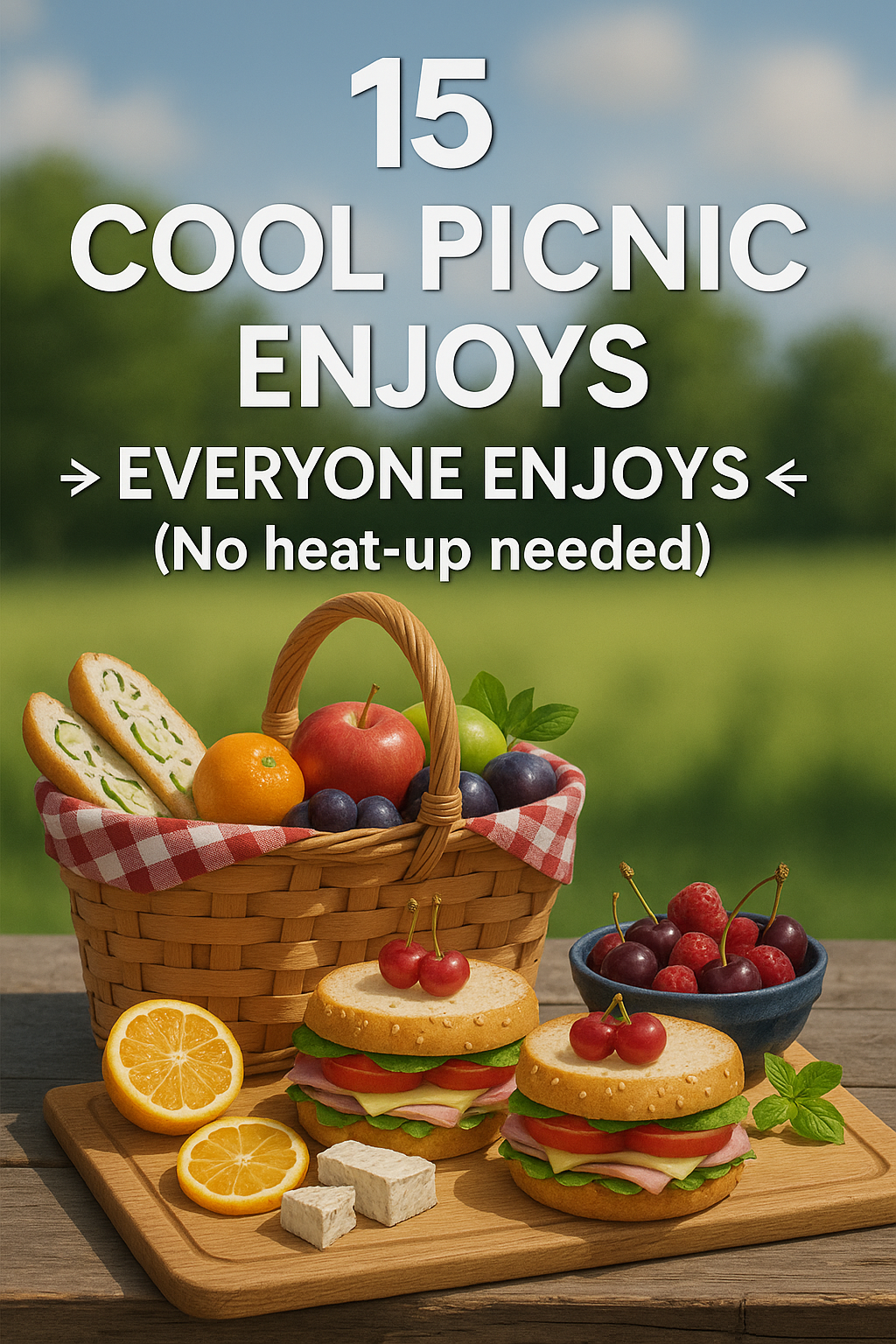 15 Cold Picnic Food Ideas That Actually Taste Great (No Microwave Needed!)